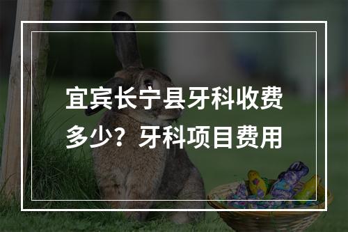 宜宾长宁县牙科收费多少？牙科项目费用