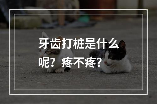 牙齿打桩是什么呢？疼不疼？