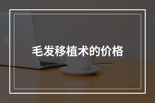 毛发移植术的价格