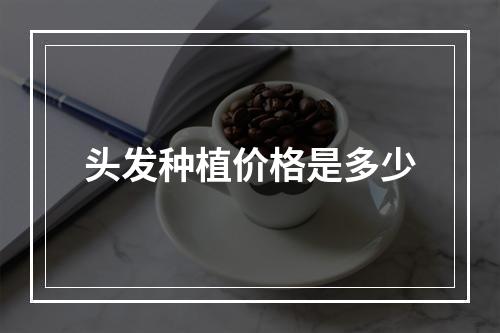 头发种植价格是多少