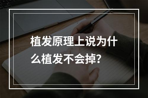 植发原理上说为什么植发不会掉？