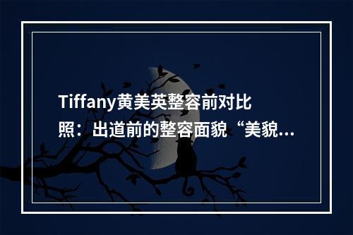 Tiffany黄美英整容前对比照：出道前的整容面貌“美貌变迁史”！