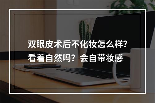 双眼皮术后不化妆怎么样？看着自然吗？会自带妆感