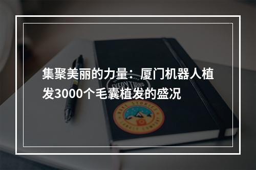 集聚美丽的力量：厦门机器人植发3000个毛囊植发的盛况