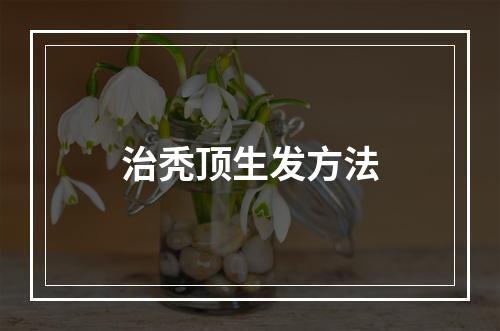 治秃顶生发方法