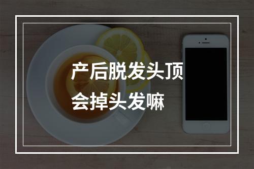 产后脱发头顶会掉头发嘛