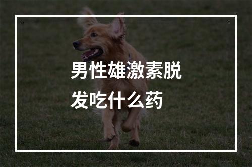 男性雄激素脱发吃什么药