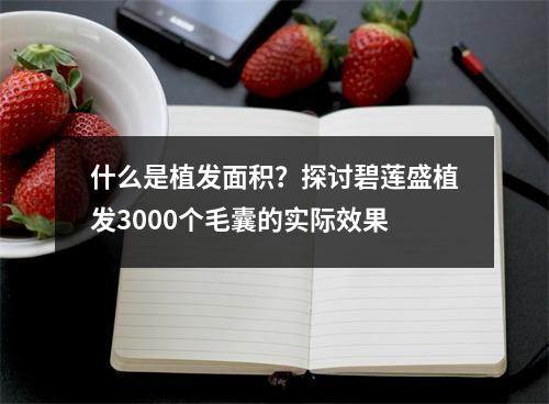 什么是植发面积？探讨碧莲盛植发3000个毛囊的实际效果