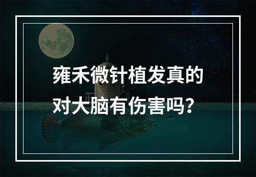 雍禾微针植发真的对大脑有伤害吗？