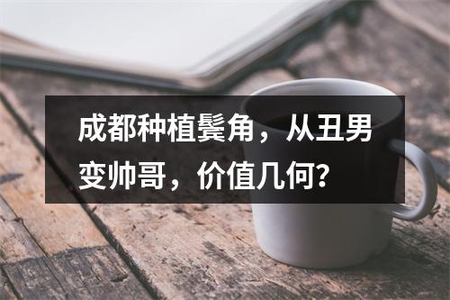 成都种植鬓角，从丑男变帅哥，价值几何？