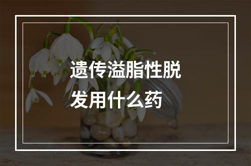 遗传溢脂性脱发用什么药