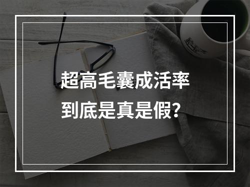 超高毛囊成活率到底是真是假？