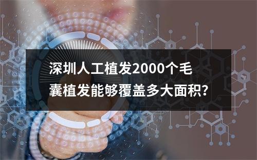 深圳人工植发2000个毛囊植发能够覆盖多大面积？