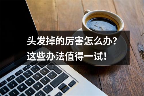 头发掉的厉害怎么办？这些办法值得一试！