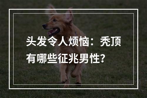 头发令人烦恼：秃顶有哪些征兆男性？