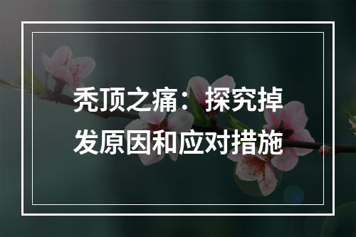 秃顶之痛：探究掉发原因和应对措施