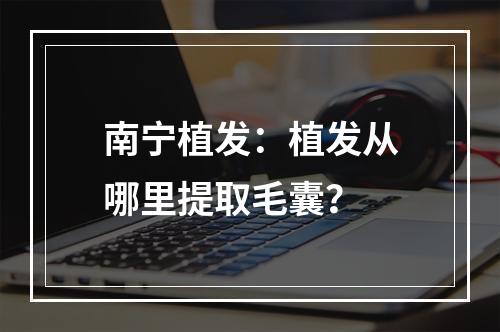 南宁植发：植发从哪里提取毛囊？