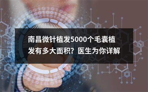 南昌微针植发5000个毛囊植发有多大面积？医生为你详解