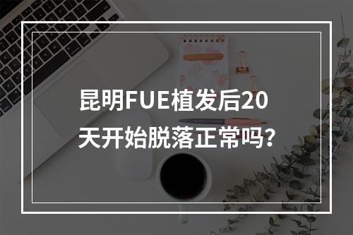 昆明FUE植发后20天开始脱落正常吗？