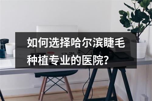 如何选择哈尔滨睫毛种植专业的医院？