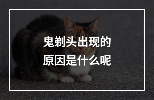 鬼剃头出现的原因是什么呢