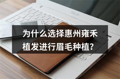 为什么选择惠州雍禾植发进行眉毛种植？