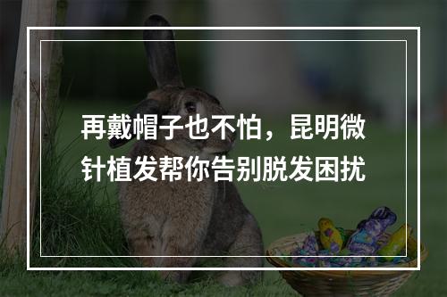 再戴帽子也不怕，昆明微针植发帮你告别脱发困扰