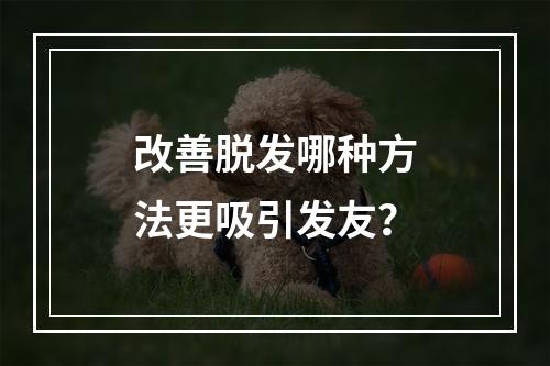 改善脱发哪种方法更吸引发友？