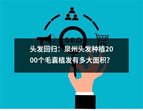 头发回归：泉州头发种植2000个毛囊植发有多大面积？