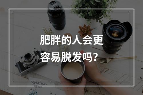 肥胖的人会更容易脱发吗？