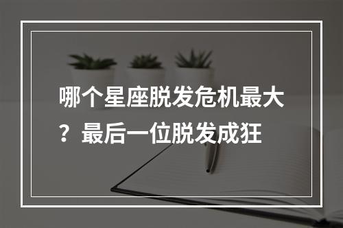 哪个星座脱发危机最大？最后一位脱发成狂