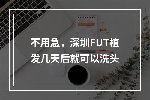 不用急，深圳FUT植发几天后就可以洗头