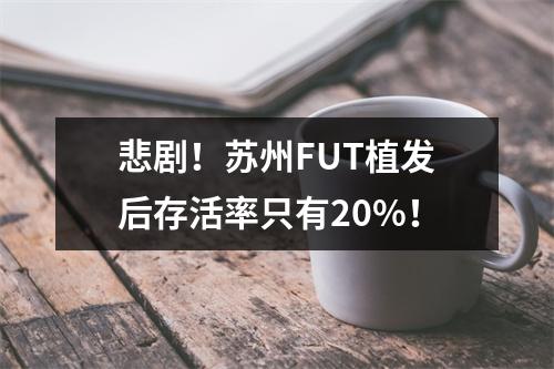 悲剧！苏州FUT植发后存活率只有20%！