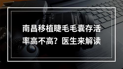 南昌移植睫毛毛囊存活率高不高？医生来解读