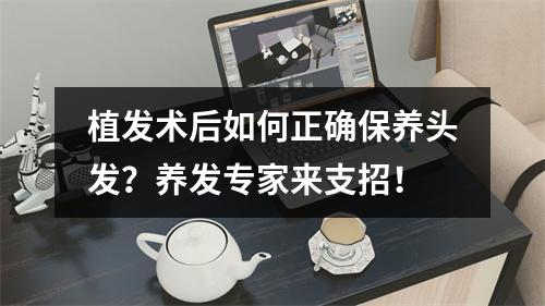 植发术后如何正确保养头发？养发专家来支招！