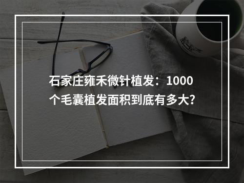 石家庄雍禾微针植发：1000个毛囊植发面积到底有多大？