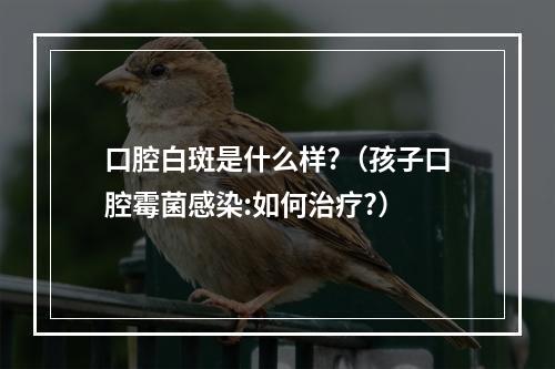 口腔白斑是什么样?（孩子口腔霉菌感染:如何治疗?）