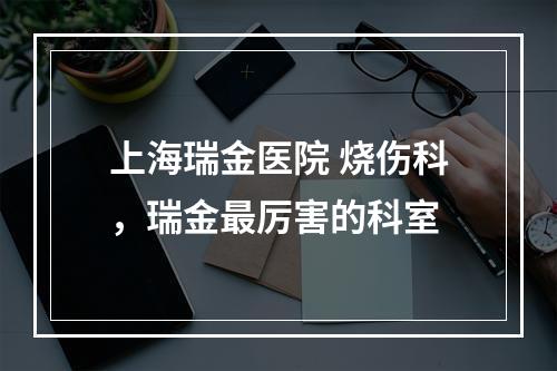 上海瑞金医院 烧伤科，瑞金最厉害的科室