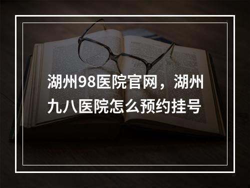 湖州98医院官网，湖州九八医院怎么预约挂号