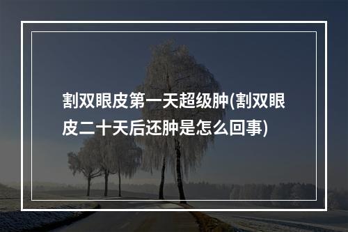 割双眼皮第一天超级肿(割双眼皮二十天后还肿是怎么回事)