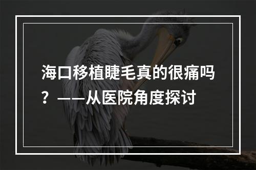 海口移植睫毛真的很痛吗？——从医院角度探讨