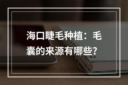 海口睫毛种植：毛囊的来源有哪些？