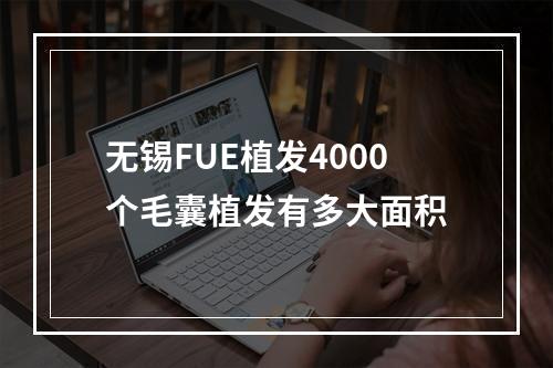 无锡FUE植发4000个毛囊植发有多大面积