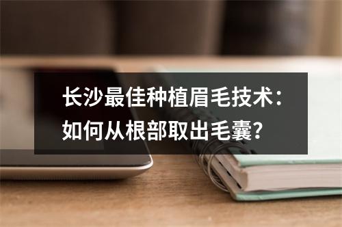 长沙最佳种植眉毛技术：如何从根部取出毛囊？