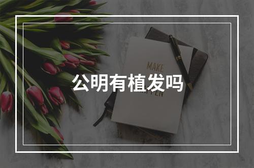 公明有植发吗