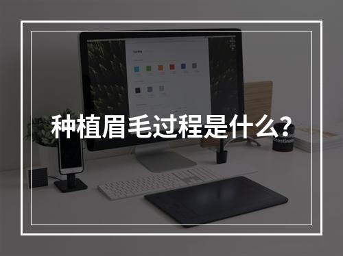 种植眉毛过程是什么？