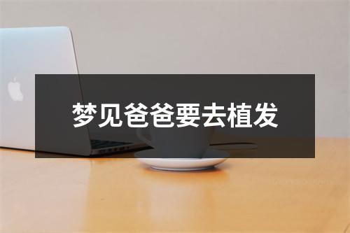 梦见爸爸要去植发