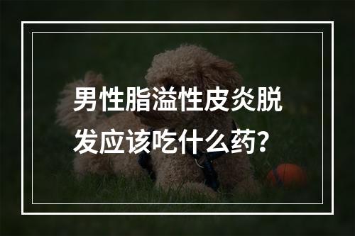 男性脂溢性皮炎脱发应该吃什么药？