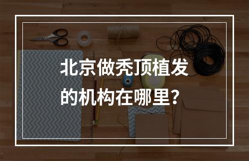 北京做秃顶植发的机构在哪里？