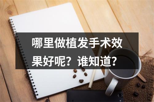 哪里做植发手术效果好呢？谁知道？